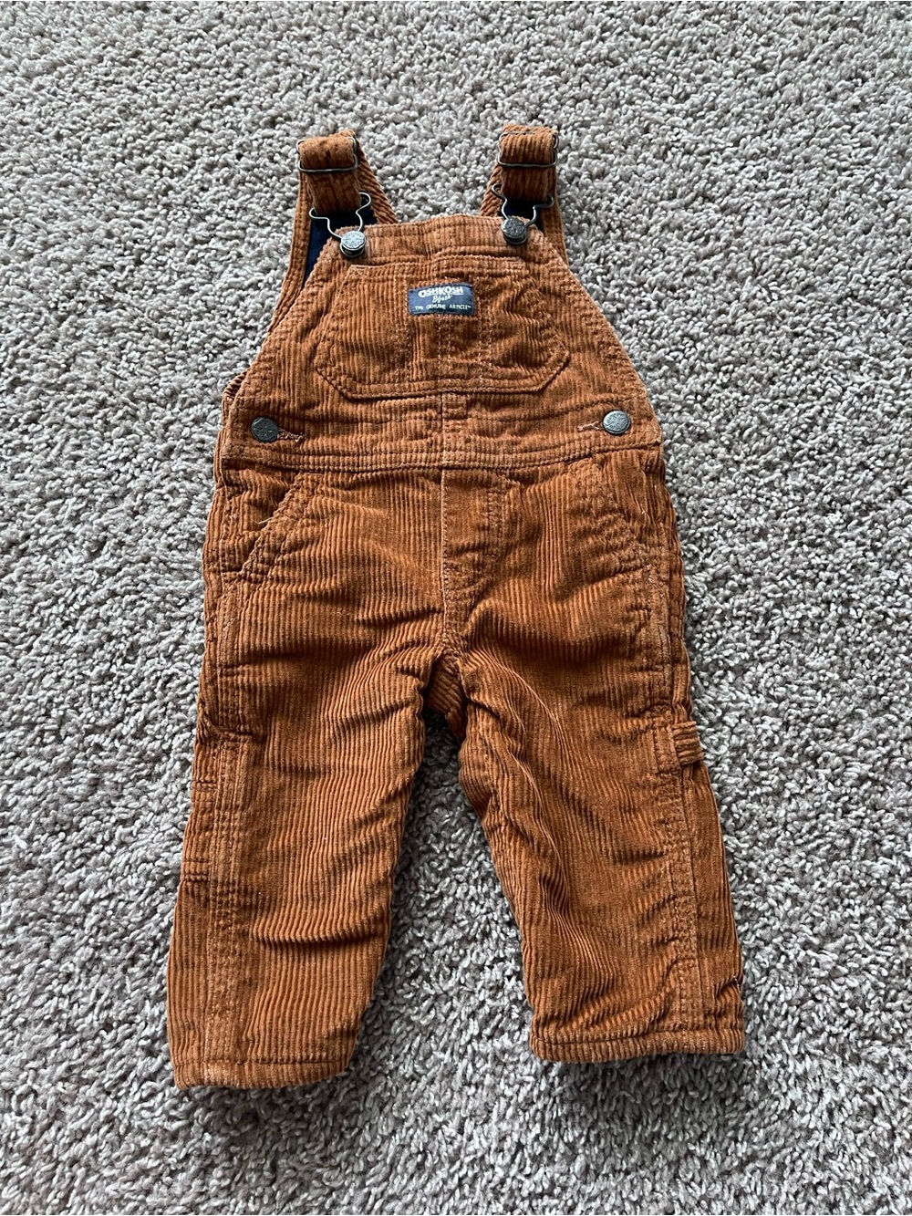 💥Mix &Match -5 for $25💥 OshKosh B'gosh Toddler Corduroy Overalls in Burnt Orange